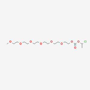 molecular formula C16H31ClO9 B8350061 1-Chloroethyl 2,5,8,11,14,17-hexaoxanonadecan-19-yl carbonate 