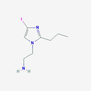 molecular formula C8H14IN3 B8350088 2-(4-Iodo-2-propyl-imidazol-1-yl)-ethylamine 