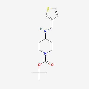 molecular formula C15H24N2O2S B8350105 4-[(Thiophen-3-ylmethyl)-amino]-piperidine-1-carboxylic acid tert-butyl ester 
