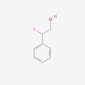 molecular formula C8H9IO B8350234 2-Iodo-2-phenylethan-1-ol 