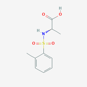 molecular formula C10H13NO4S B8350239 N-toluenesulfonyl-L-alanine 