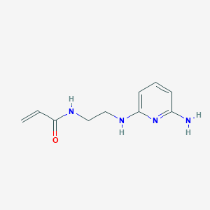 molecular formula C10H14N4O B8350245 N-(2-(6-aminopyridin-2-ylamino)ethyl)acrylamide 