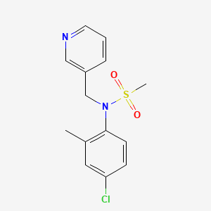 B8350261 Methanesulfonamide, N-(4-chloro-2-methylphenyl)-N-(3-pyridinylmethyl)- CAS No. 113268-35-2