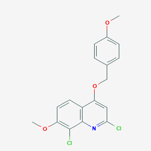 2,8-Dichloro-7-methoxy-4-(4-methoxy-benzyloxy)-quinoline