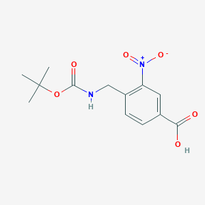 4-(tert-Butyloxycarbonylaminomethyl)-3-nitrobenzoic acid