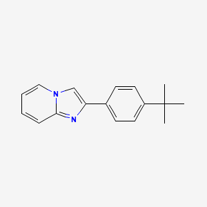 molecular formula C17H18N2 B8350329 4-Tert-butyl-phenyl-imidazo[1,2-a]pyridine 