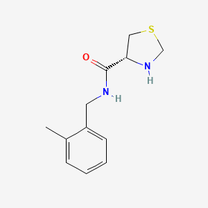 molecular formula C12H16N2OS B8350358 (R)-N-(2-methylbenzyl)-1,3-thiazolidine-4-carboxamide 