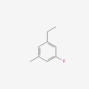 molecular formula C9H11F B8350389 3-Ethyl-1-fluoro-5-methylbenzene 