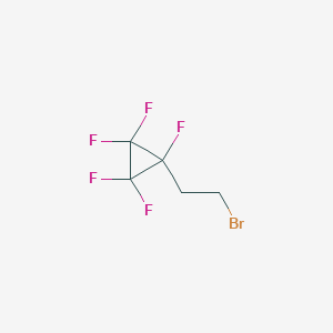 molecular formula C5H4BrF5 B8350398 (2-Bromoethyl)(pentafluoro)cyclopropane CAS No. 168087-06-7