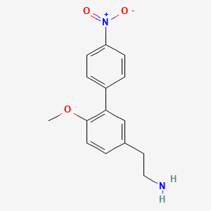 molecular formula C15H16N2O3 B8350487 2-(6-Methoxy-4'-nitro-biphenyl-3-yl)-ethylamine 