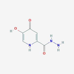 1,4-Dihydro-5-hydroxy-4-oxo-2-pyridinecarboxylic acid, hydrazide