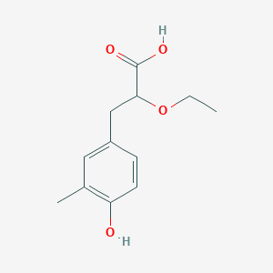 2-Ethoxy-3-(4-hydroxy-3-methyl-phenyl)-propionic acid