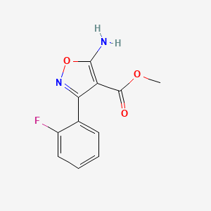 Methyl-5-amino-3-(2-fluorophenyl)isoxazol-4-carboxylate