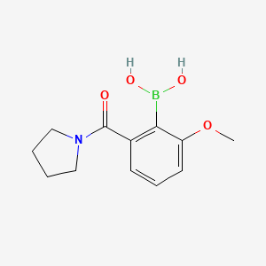 (2-Methoxy-6-(pyrrolidine-1-carbonyl)phenyl)boronic acid