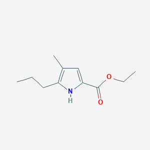 molecular formula C11H17NO2 B8350525 2-Carbethoxy-4-methyl-5-n-propylpyrrole 