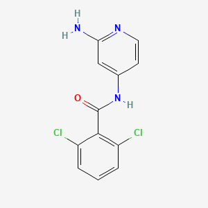 molecular formula C12H9Cl2N3O B8350539 N-(2-aminopyridin-4-yl)-2,6-dichlorobenzamide 