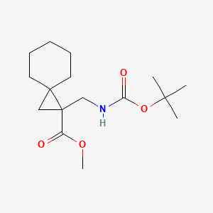 1-(Tert-butoxycarbonylamino-methyl)-spiro[2.5]octane-1-carboxylic acid methyl ester