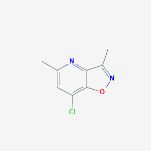 B8350563 7-Chloro-3,5-dimethylisoxazolo[4,5-b]pyridine CAS No. 953045-37-9