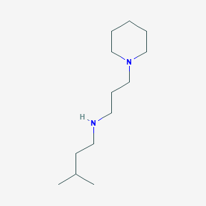 3-methyl-N-(3-piperidin-1-ylpropyl)butan-1-amine