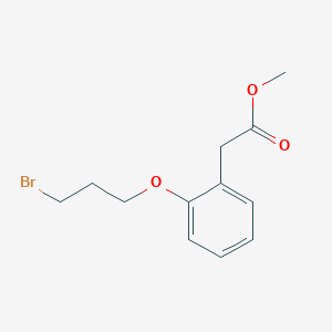 molecular formula C12H15BrO3 B8350587 [2-(3-Bromo-propoxy)-phenyl]-acetic acid methyl ester 