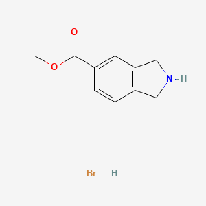 molecular formula C10H12BrNO2 B8350600 Methyl isoindoline-5-carboxylate hydrobromide 