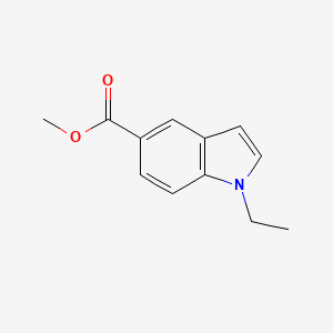 molecular formula C12H13NO2 B8350674 methyl 1-ethyl-1H-indole-5-carboxylate 