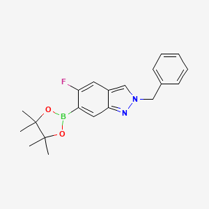 2-Benzyl-5-fluoro-6-(4,4,5,5-tetramethyl-1,3,2-dioxaborolan-2-yl)-2H-indazole