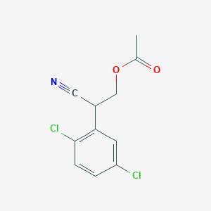 3-Acetoxy-2-(2,5-dichlorophenyl)propanenitrile