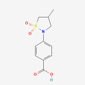 4-(4-Methyl-1,1-dioxo-1lambda6-isothiazolidin-2-yl)benzoic acid
