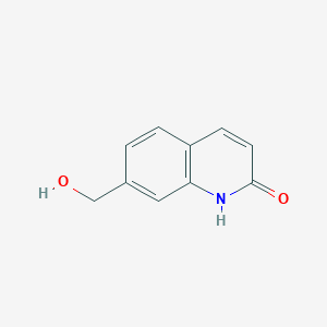 molecular formula C10H9NO2 B8350759 7-hydroxymethyl-1H-quinolin-2-one 
