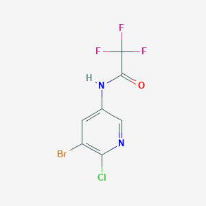 3-Bromo-2-chloro-5-trifluoroacetamidopyridine