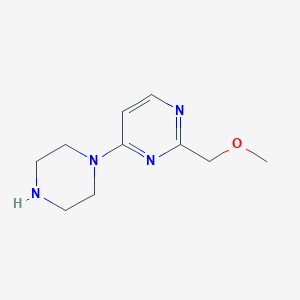 molecular formula C10H16N4O B8350803 2-Methoxymethyl-4-piperazin-1-yl-pyrimidine 