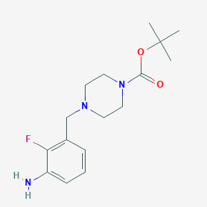 Tert-butyl 4-(3-amino-2-fluorobenzyl)piperazine-1-carboxylate