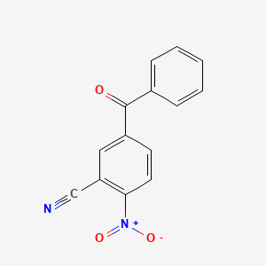 molecular formula C14H8N2O3 B8350814 5-Benzoyl-2-nitrobenzonitrile 