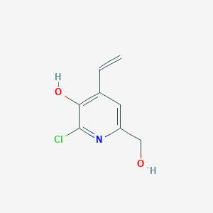 molecular formula C8H8ClNO2 B8350821 2-Chloro-6-(hydroxymethyl)-4-vinylpyridin-3-ol 