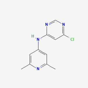 molecular formula C11H11ClN4 B8350822 6-chloro-N-(2,6-dimethylpyridin-4-yl)pyrimidin-4-amine 