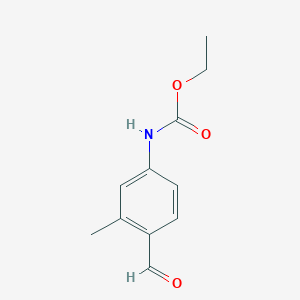 molecular formula C11H13NO3 B8350828 (4-Formyl-3-methyl-phenyl)-carbamic acid ethyl ester 