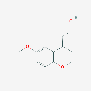 2-(6-methoxy-3,4-dihydro-1(2H)-benzopyran-4-yl)ethanol