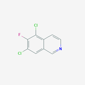 molecular formula C9H4Cl2FN B8350840 5,7-Dichloro-6-fluoro-isoquinoline 