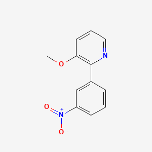 molecular formula C12H10N2O3 B8350891 3-(3-Methoxypyridin-2-yl)nitrobenzene 
