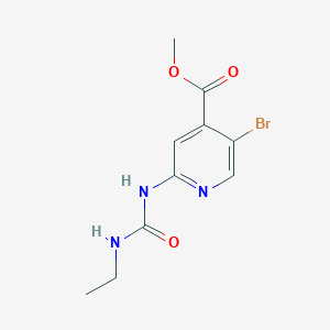 Methyl 5-bromo-2-(3-ethylureido)isonicotinate