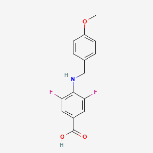 3,5-Difluoro-4-(4-methoxy-benzylamino)-benzoic acid