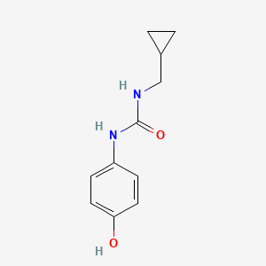 molecular formula C11H14N2O2 B8350996 1-(Cyclopropylmethyl)-3-(4-hydroxyphenyl)urea 