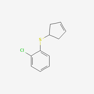 1-Chloro-2-(cyclopent-3-enylsulfanyl)-benzene