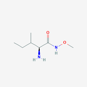molecular formula C7H16N2O2 B8351029 (s)-2-Amino-3-methyl-pentanoic acid methoxy-amide 