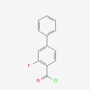 molecular formula C13H8ClFO B8351045 3-Fluorobiphenyl-4-carbonyl chloride 