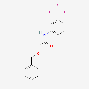 molecular formula C16H14F3NO2 B8351046 2-Benzyloxy-N-(3-trifluoromethyl-phenyl)-acetamide 
