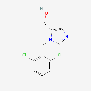 molecular formula C11H10Cl2N2O B8351049 [1-(2,6-Dichlorobenzyl)-1H-imidazol-5-yl]methanol 