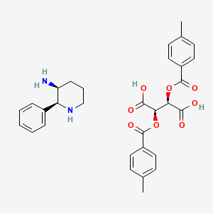 (2S,3S)-2-Phenylpiperidin-3-amine (2R,3R)-2,3-bis((4-methylbenzoyl)oxy)succinate