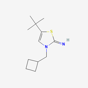 molecular formula C12H20N2S B8351062 5-Tert-butyl-3-(cyclobutylmethyl)thiazol-2(3h)-imine 